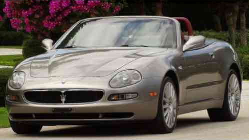 2002 Maserati Spyder HENNA LEATHER