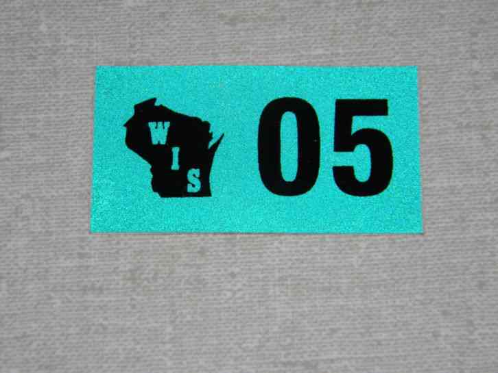 2005-wisconsin-passenger-car-license-plate-sticker