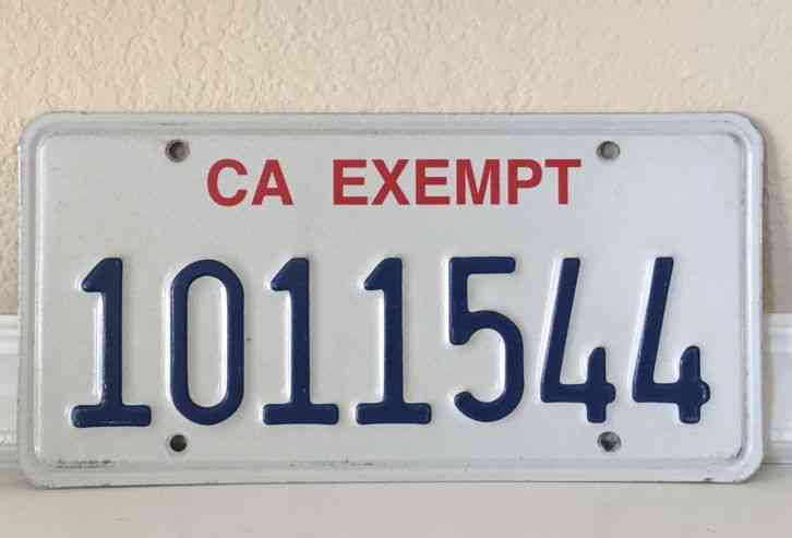 What Does CA Exempt Mean on a License Plate? Unraveling the Mystery