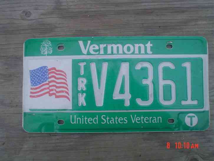 Vermont Strong license plate real state issued