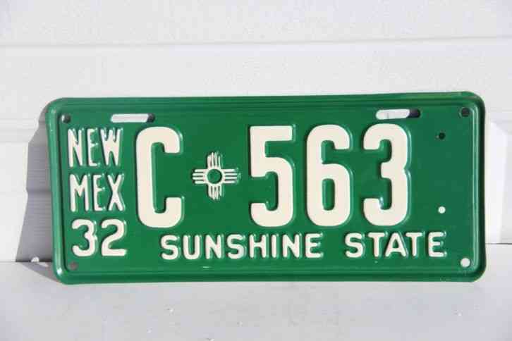 New Mexico 2014 UNM Lobos license plate # 12442