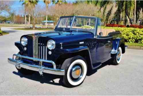 1949 Willys Jeepster Convertible Beautiful Restoration! Documented!