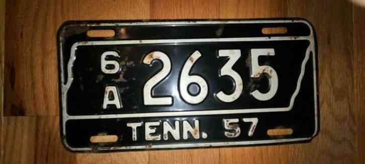 Authentic Antique and Classic Tennessee US License Plates