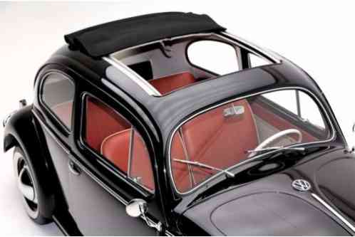 1957 Volkswagen Beetle - Classic black red Sunroof, Oval window