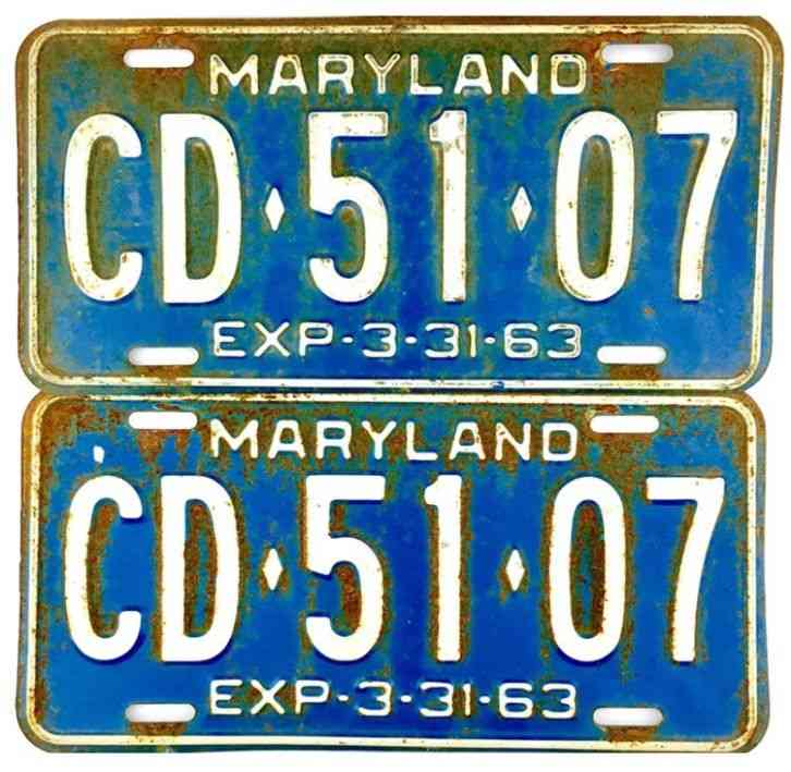 handicap-maryland-license-plate-tag-number-64746-classic