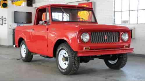 1962 International Harvester Scout 80 Pickup Half Cab