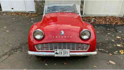 1962 Triumph TR 3 red