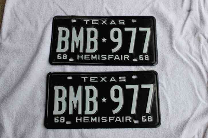 TEXAS DISABLED VETERAN LICENSE PLATE