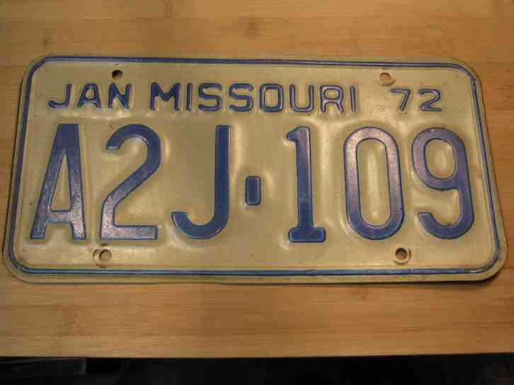 Expired License Plates In Missouri