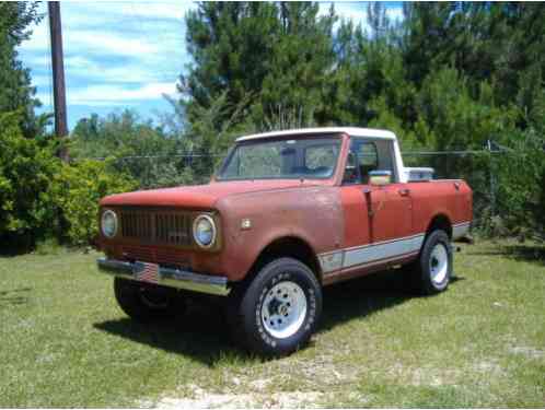 1974 International Harvester Scout half cab