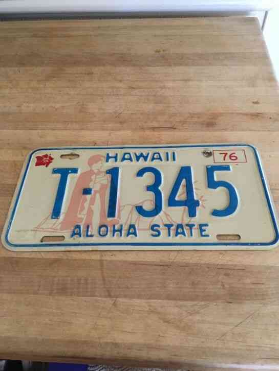 Hawaii vanity AP TEN license plate Advanced Placement