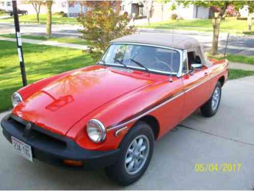 1978 MG MGB MGB Stripes