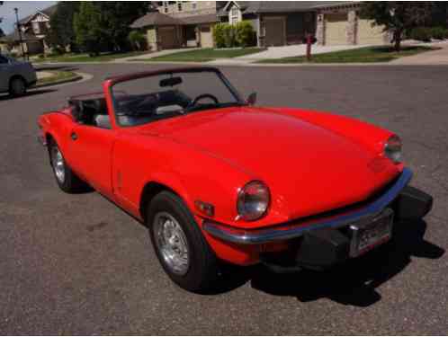 Triumph Spitfire CONVERTIBLE 2-DOOR (1978)