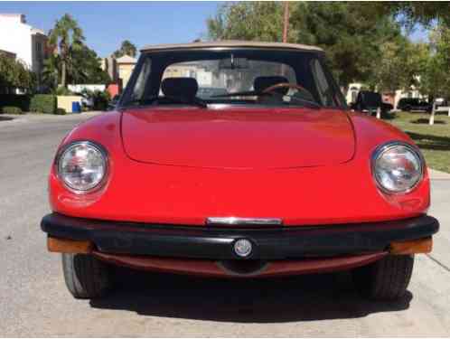 1979 Alfa Romeo Spider Veloce Convertible 2-Door