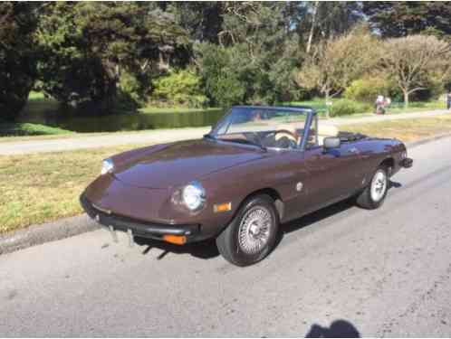 1981 Alfa Romeo Spider