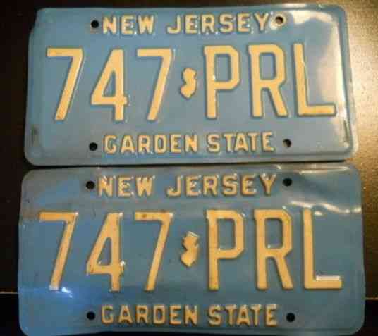 Pba License Plate Nj