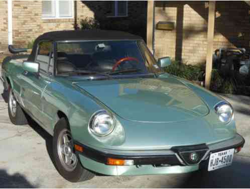 1985 Alfa Romeo Spider convertible, soft top