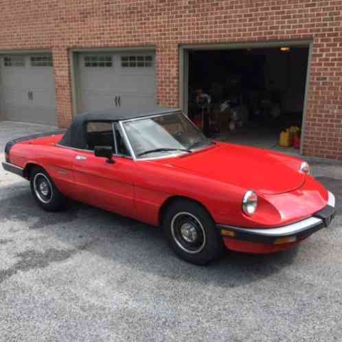 Alfa Romeo Spider Convertable (1987)