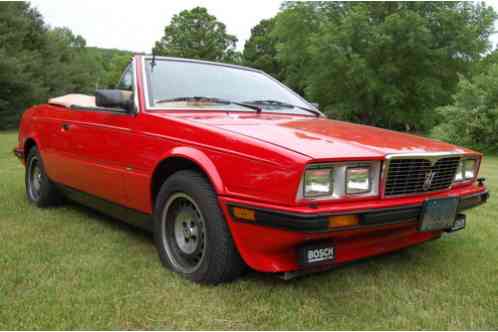 Maserati BiTurbo Spyder Red/Tan 5 (1987)