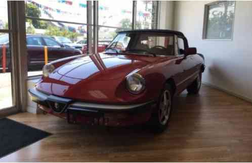 1988 Alfa Romeo Spider Graduate Convertible 2-Door