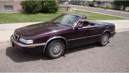 1989 Chrysler Maserati Convertible Maserati