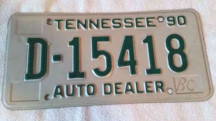 tennessee antique auto tags
