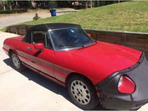 1992 Alfa Romeo Spider Spider Veloce