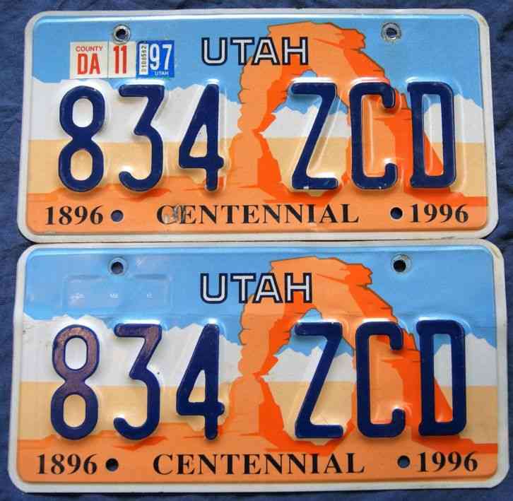 where to put county sticker on license plate