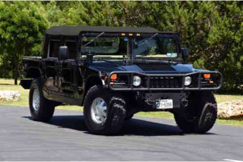 1998 Hummer H1 Heavy duty brush guard with winch