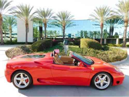 2003 Ferrari 360 Spider Convertible 2-Door