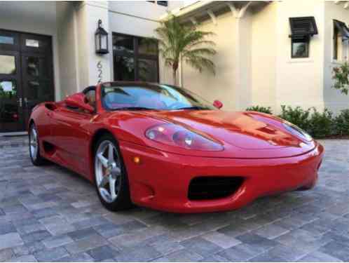 2004 Ferrari 360 Spider Convertible 2-Door