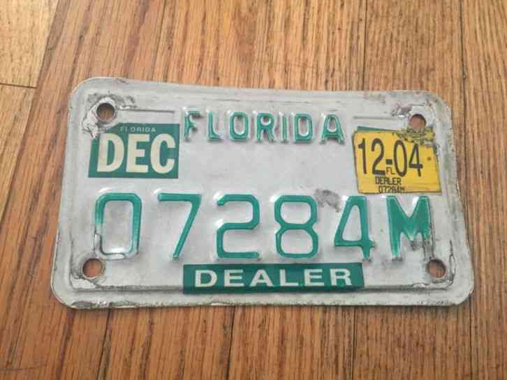 2004-florida-motorcycle-dealer-license-plate-rare