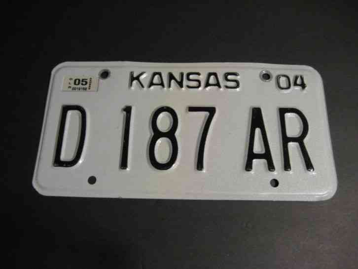 2004 KANSAS DEALER LICENSE PLATE TAG NICE RAT ROD