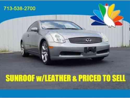 2006 Infiniti G35 Base Coupe 2-Door