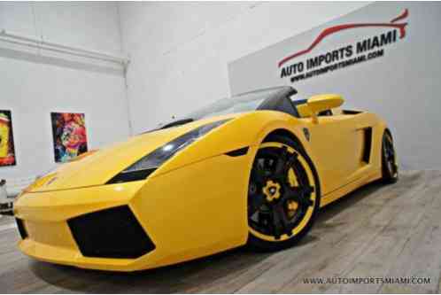 2008 Lamborghini Gallardo Gallardo Spyder AWD 2dr Convertible