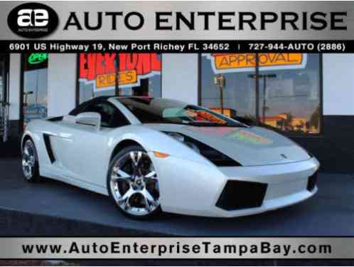 2008 Lamborghini Gallardo Spyder Convertible 2-Door