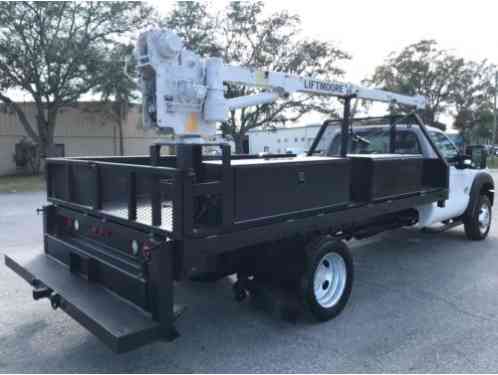 2012 Ford F-450 FLATBED SERVICE BODY CRANE 6. 7 LITER TURBO DIESEL