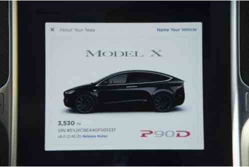 Tesla Model X Suv 2016 This Auction Is For A P90d With