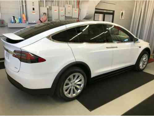 2016 Tesla Model X White on White