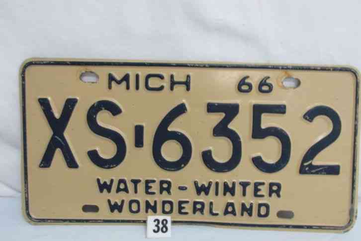 michigan license plates by year