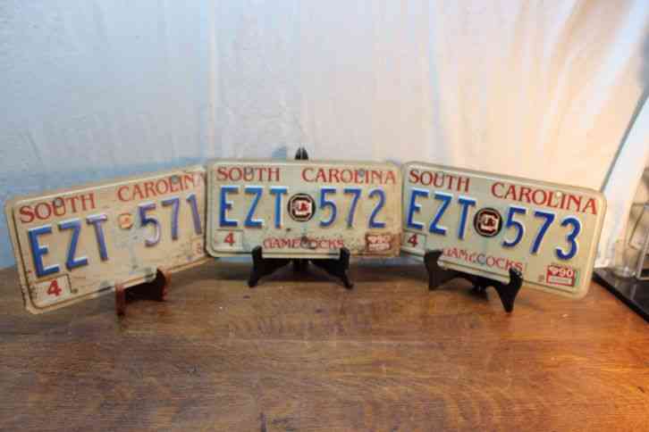 1984 SOUTH CAROLINA MOTORCYCLE LICENSE PLATE Z 36557 SC