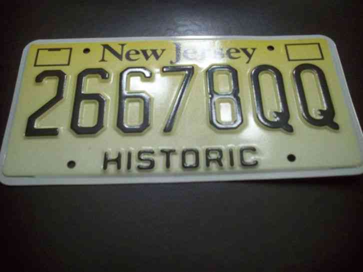 A MINT-UNUSED NEW JERSEY NJ LICENSE PLATE HISTORIC CLASSIC