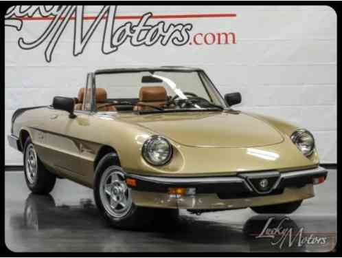 Alfa Romeo Spider Convertible (1986)