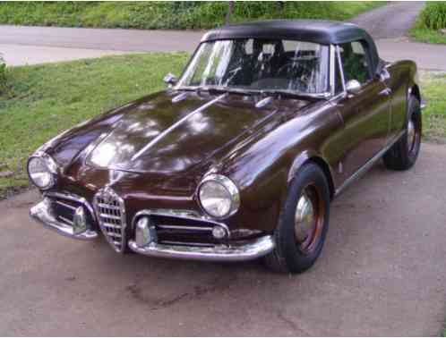 1962 Alfa Romeo Spider Giulietta Spider (10103 series)