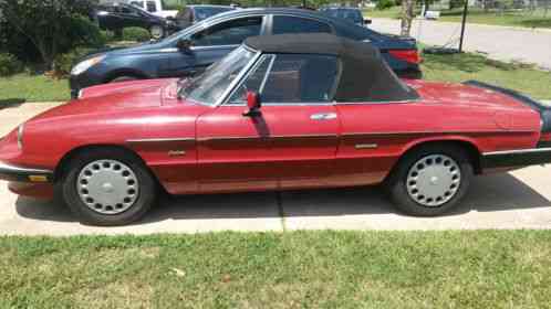 1988 Alfa Romeo Spider Graduate Pininfarino