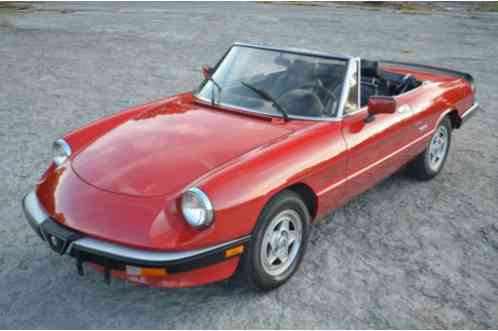 1986 Alfa Romeo Spider (Red - Convertible)