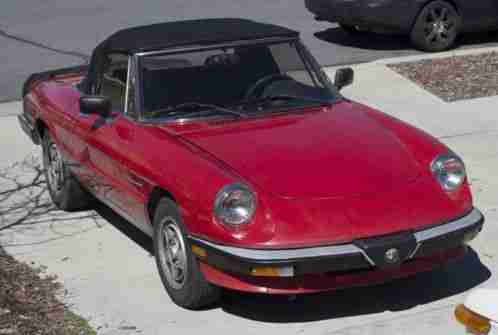 1986 Alfa Romeo Spider