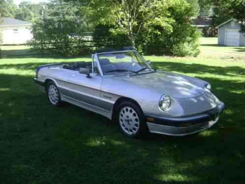 1988 Alfa Romeo Spider Spider Quadrifoglio