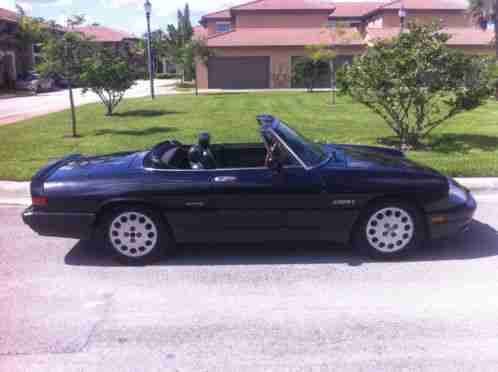 1988 Alfa Romeo Spider Spider Quadrifoglio Verde 2. 0L L4 DOHC 8V