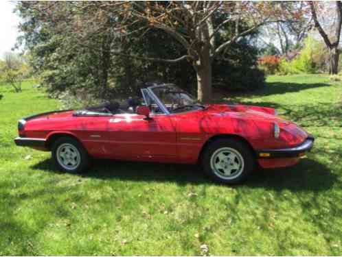 1989 Alfa Romeo Spider Spider Veloce